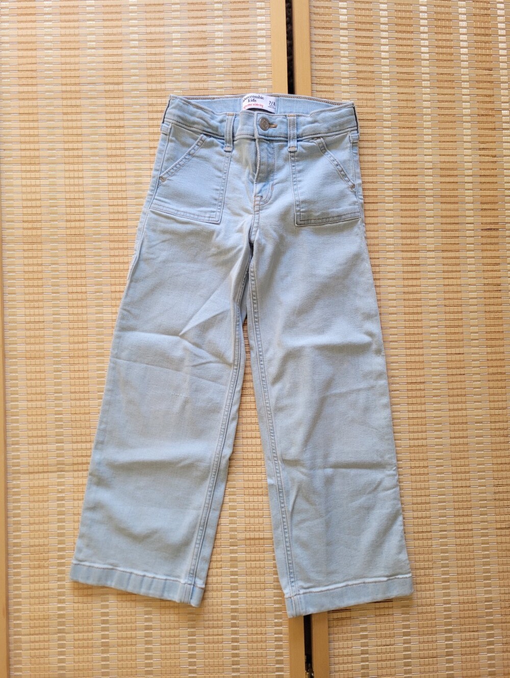 Abercrombie and Kids Denim High Rise Wide Leg Pants